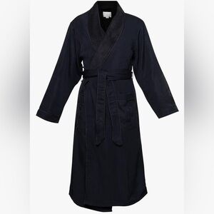 Chadsworth & Haig Doeskin Microfiber Robe Large Black NWT (1320)